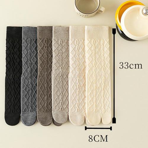 3 pairs - wool warm girls diamond plaid toe autumn and winter socks3