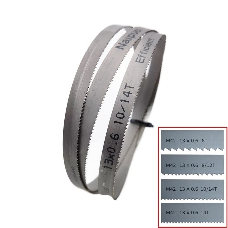 Lames Scie à Ruban Bi-Métal M42 13mm - 6/8/10/12 TPI Pour Bois Dur Et Métal - Longueurs 1425 à 2240mm