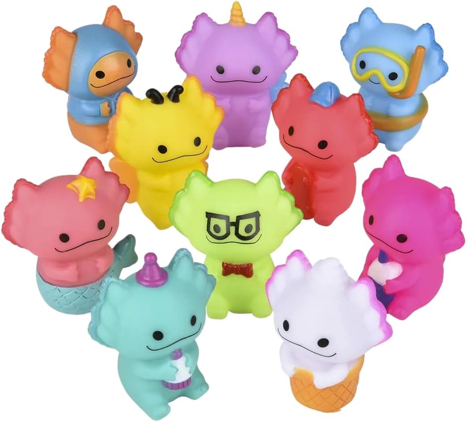 Amazon.com: Ten (10) 2" Sea Animals Rubber Bath Toys with Costumes ...