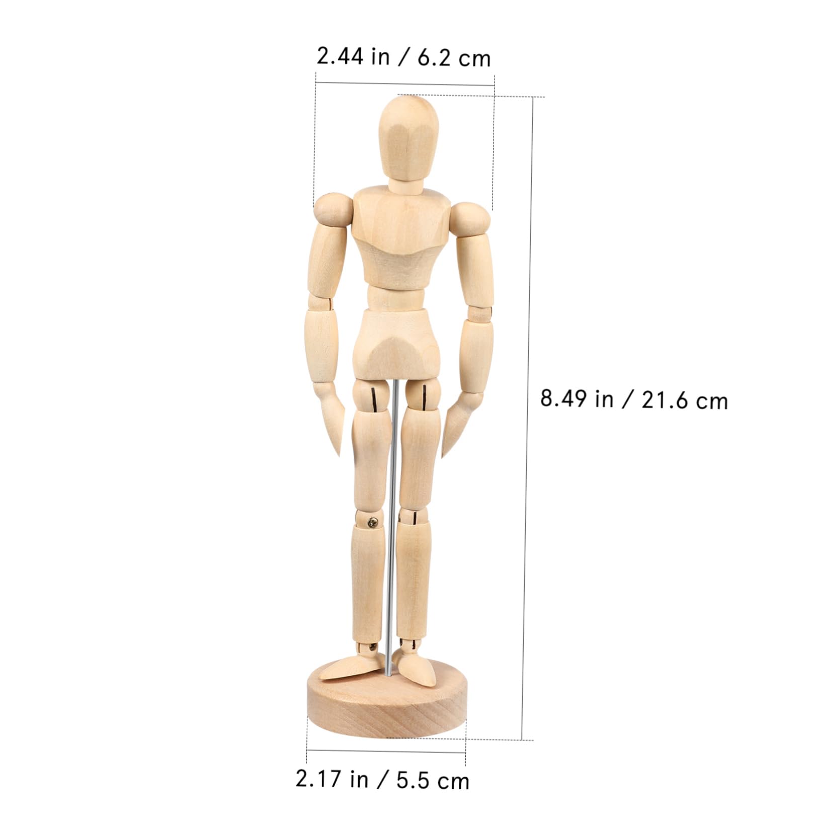 ARTIBETTER Artistic Movable Joints Wooden Figure for Painting and Drawing for Artists