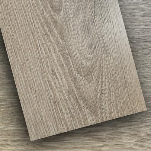 TIBBERS Suelo Vinílico Autoadhesivo, 12 Lamas de 15 x 91 cm (1,67 m²), PVC Impermeable y Recortable, Alta Adherencia, Imitación Madera, SMD006