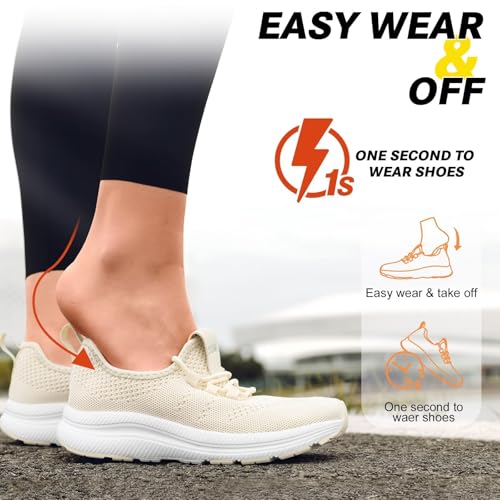 Image of ZYEN Wide Toe Box Shoes Women Non-Slip Ultra Light Running Sneakers Extra Wide Feet Arch Support Walking Shoes Tennis Diabetes Breathable Gym Workouts 6-12