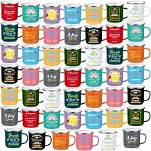 Didaey 48 Pcs Team Appreciation Gift Mugs Bulk, Thank You Enamel Coffee Cups for Employee Appreciation Gifts CNA for Nurse Assistant Teacher Groups Coworker Volunteer Staff