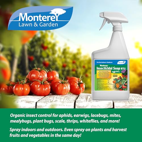 Monterey Insecticidal Soap - RTU - Ready to Use - 1 Quart - Organic Gardening Essential - Natural Pest Control