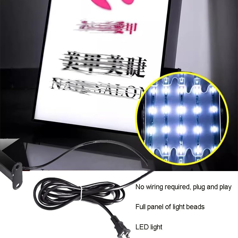Amazon.co.jp: Kanduo バックライトメニューボード ライトボックス看板