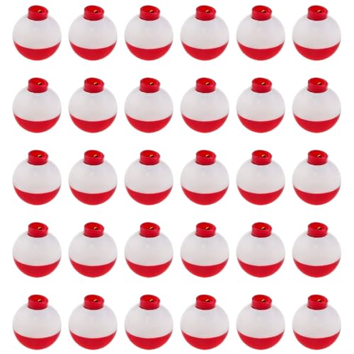 Xhziy-1 inch Round Fishing Buoy Fishing Gear Float Fishing Buoy Fishing Equipment Accessories Fishing Float 30pcs