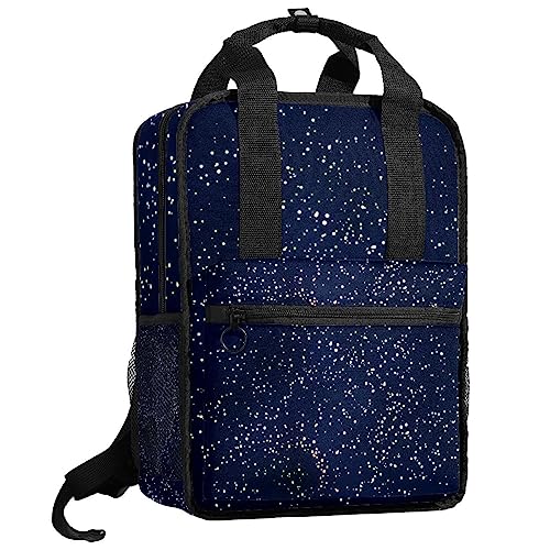 Cartable multicolore 14x10.2x4.7 in à bretelles réglables fille