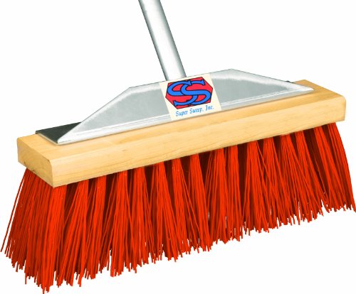 Super Sweep 16-Inch Orange Poly Street Broom