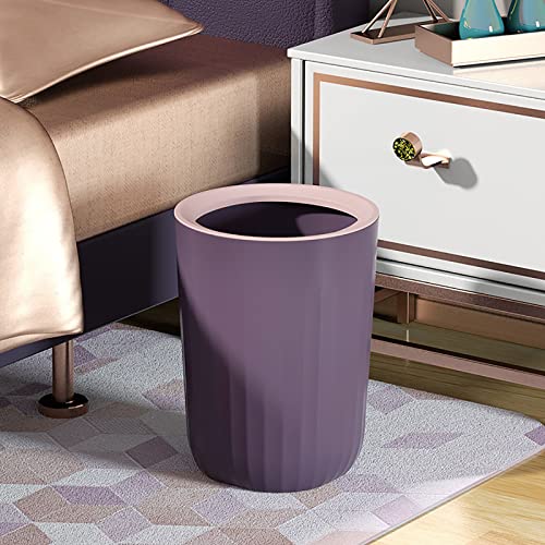 Poubelle sans couvercle plastique rond avec anneau pression vert 11,3 l - 6