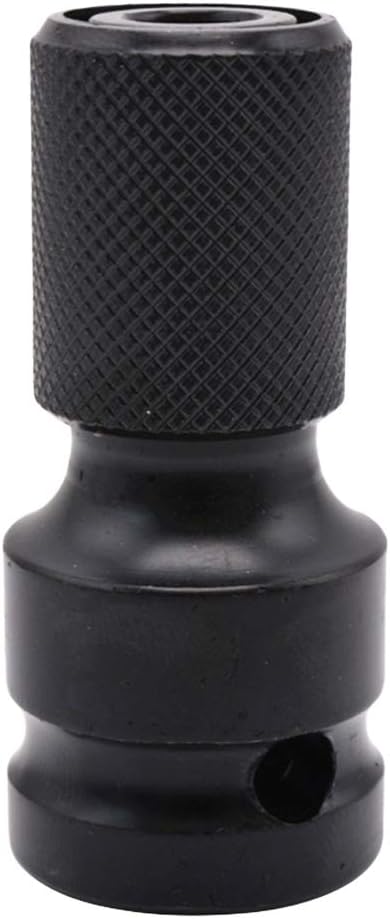 TOPBATHY 1/2" Drive to 1/4" Hex Shank Drill Converter Quick Release Chuck For Impact and Ratchet Wrenches Socket Adapter Drill Chuck Converter Impact Driver