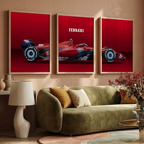 Image of kotart Big Sports Car Framed Posters | Design 910 Beige