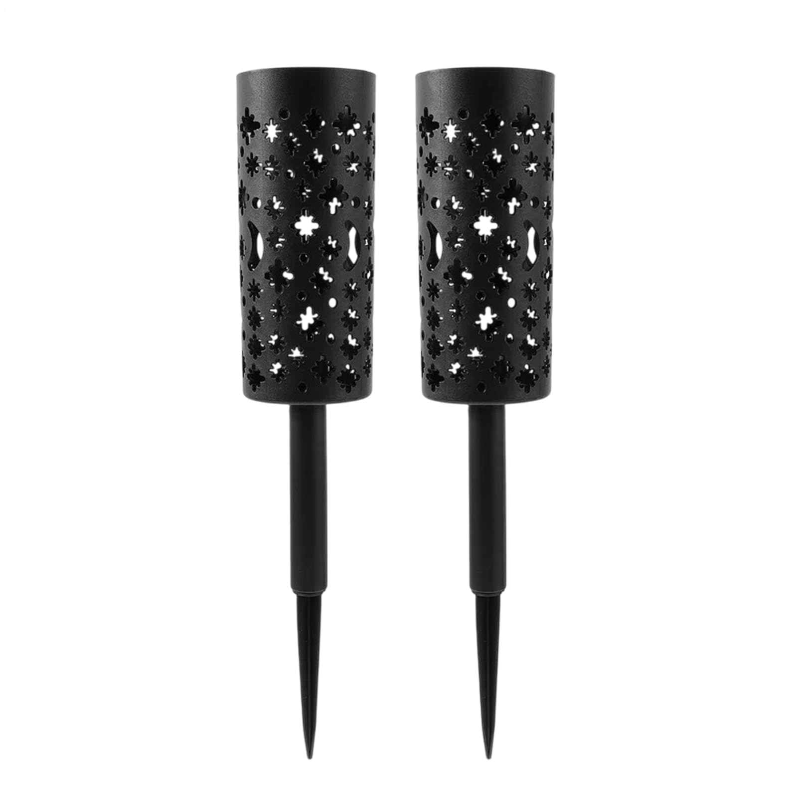 Huayeex Jarrón para Cementerio | Jarrón Doble con Punta para Flores De Cementerio - Portamaceta Metálico Resistente Decorativo Hueco para Exteriores Jardín Patio Memorial