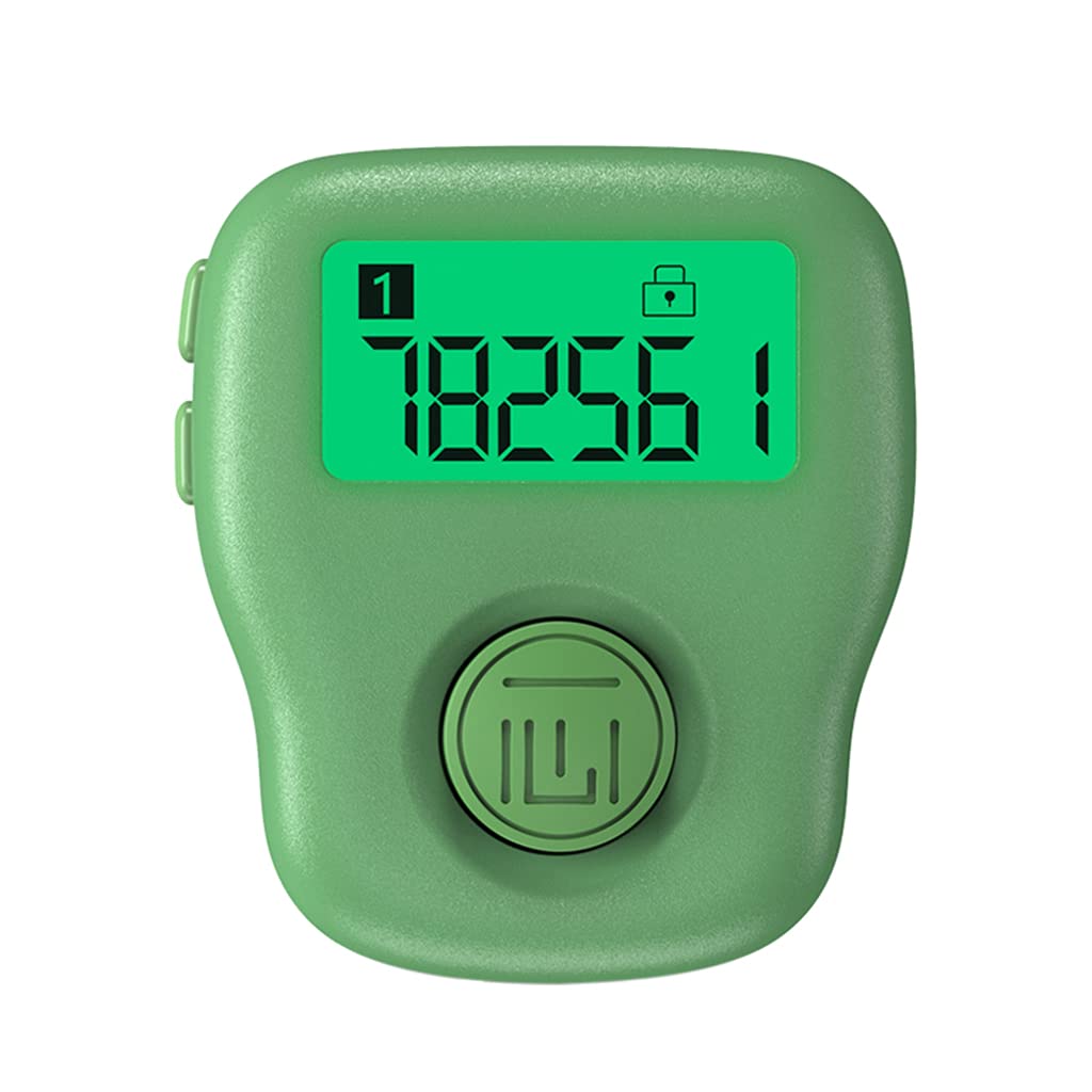 Lexiang Green Electronic Finger Counter Lcd Electronic Digital Display Finger Hand Tally Counter Counting Rechargeable /Red/White