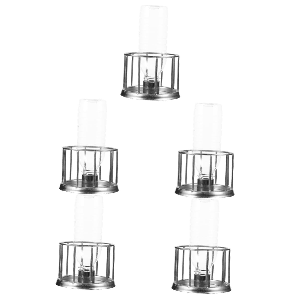 INOOMP 5pezzi Ciotola per Inossidabile per Rettili e Tartarughe Distributore Mini per e Resistente Idratazione Domestici