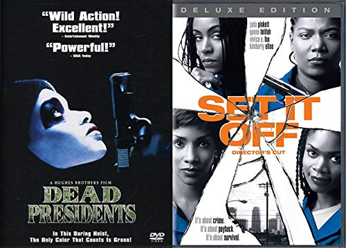 Amazon Com Urban Heist Movie Bundle Robbing Banks And Armored Cars Dead Presidents Set It Off Dvd Collection 2 Feature Films Hughes Brothers Larenz Tate Chris Tucker Jada Pinkett Smith Hughes