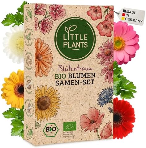 Bio Blumensamen Set - 12 Sorten Blumen Samen, Saatgut für Garten ...