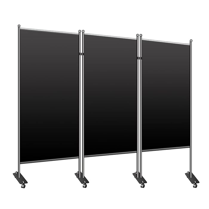 Buy Room Divider, 102" W x 71" H Folding Partition Privacy Screen
