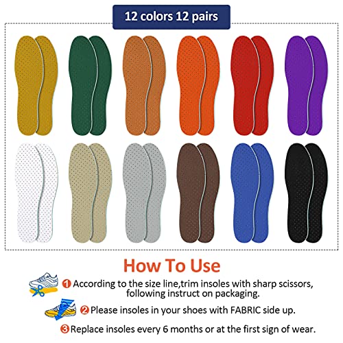 12 pares de plantillas finas de látex para mujer y hombre miniatura 3