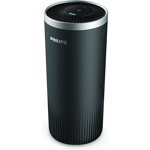 Philips GP3601 Car Air Purifier with HEPA filter captures pa