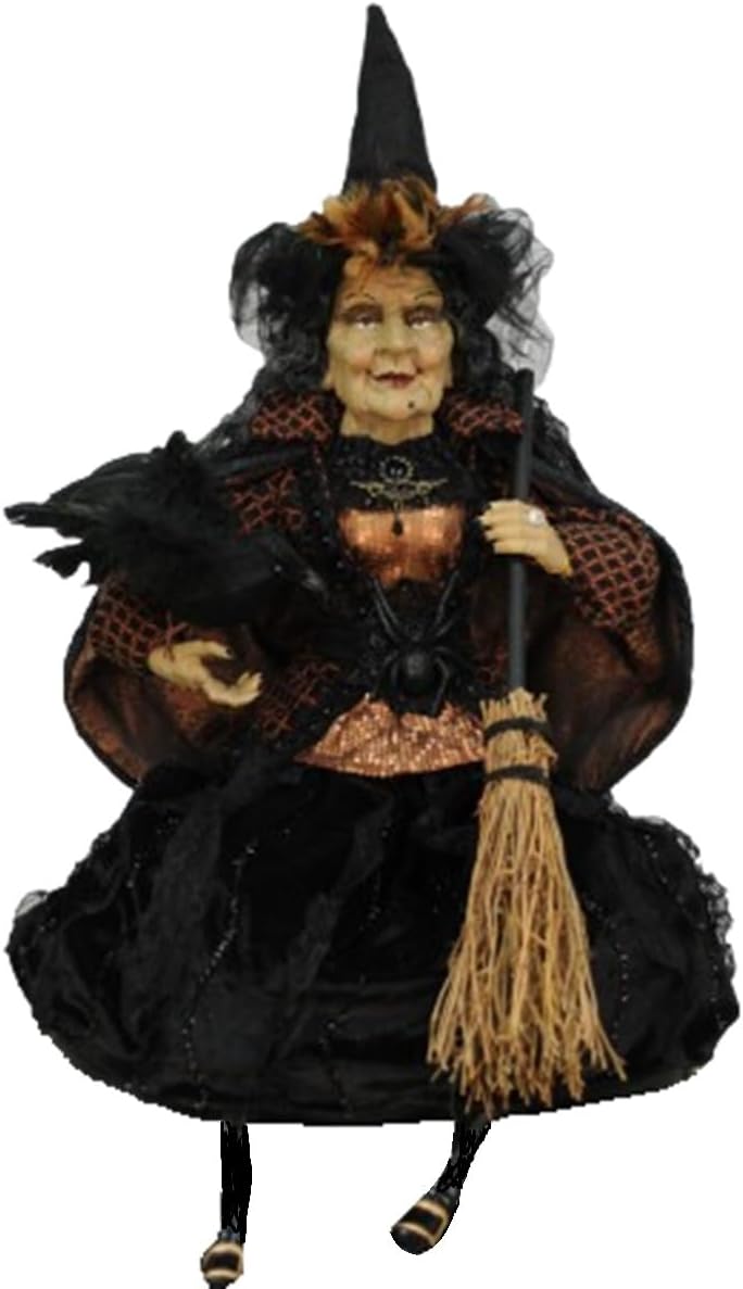 Originals "Medea" Witch Figurine, 26 Inches - Handmade Halloween Holiday Home Decorations and Collectibles