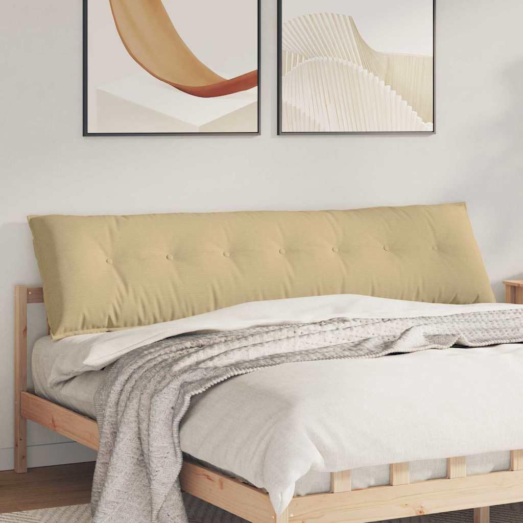 Coussin de dossier velours côtelé contre le mal de dos au canapé