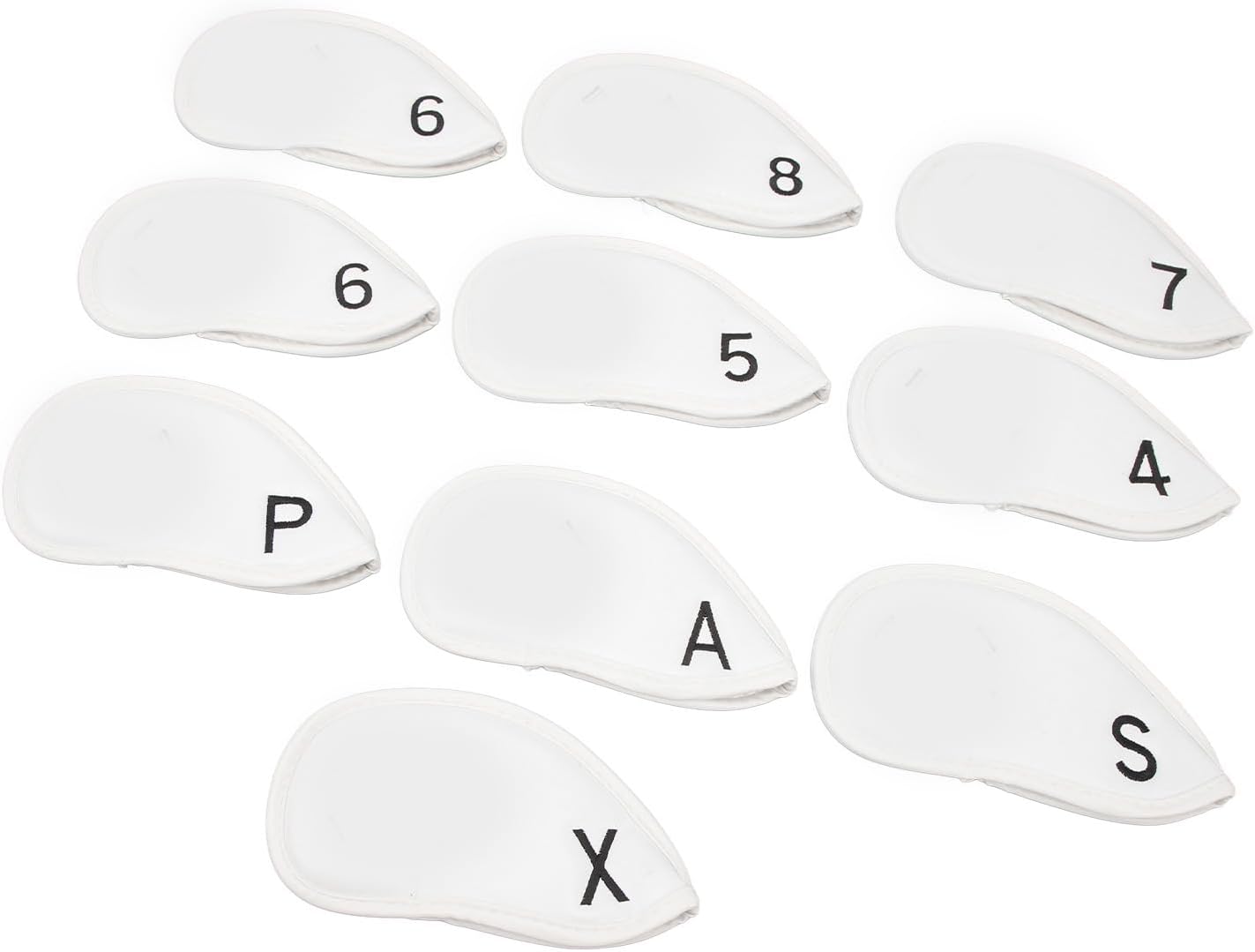 Keenso10PCSIron Head Covers, Korea Flag Number Style, PU Material, Keep Clubs Protected, Suitable for Most Clubs