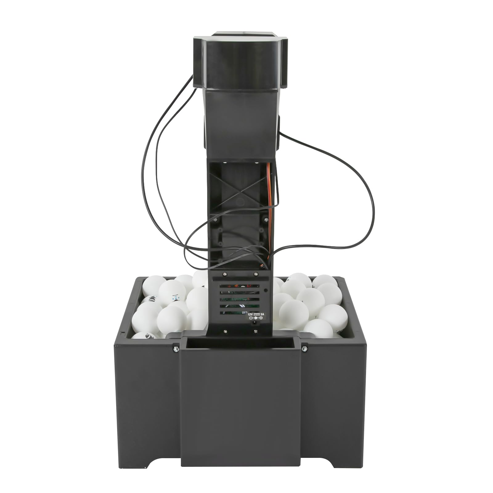 Máquina de tenis de mesa con robot de ping pong y red grande, 100 pelotas, varios modos de servir, con mando a distancia, máquina automática de ping pong para entrenamiento y ejercicio
