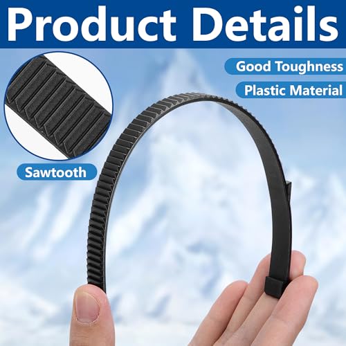 image for Shupakul 6 Pcs 10.5 Inch Snowshoe Ladder Straps, Adjustable Snowshoe R