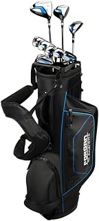 Forgan of St Andrews F200 +1 Inch Golf Clubs Set with Bag, Graphite/Steel, Stiff Flex, Mens Right Hand