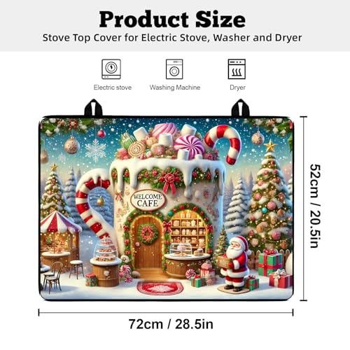 Image of Stove Top Cover for Electric Stove: 28''x20'' Stove Cover Elevate Your Kitchen Reliable Heat Protection,Non-Slip Kitchen Decor (MAI-Z2411224)
