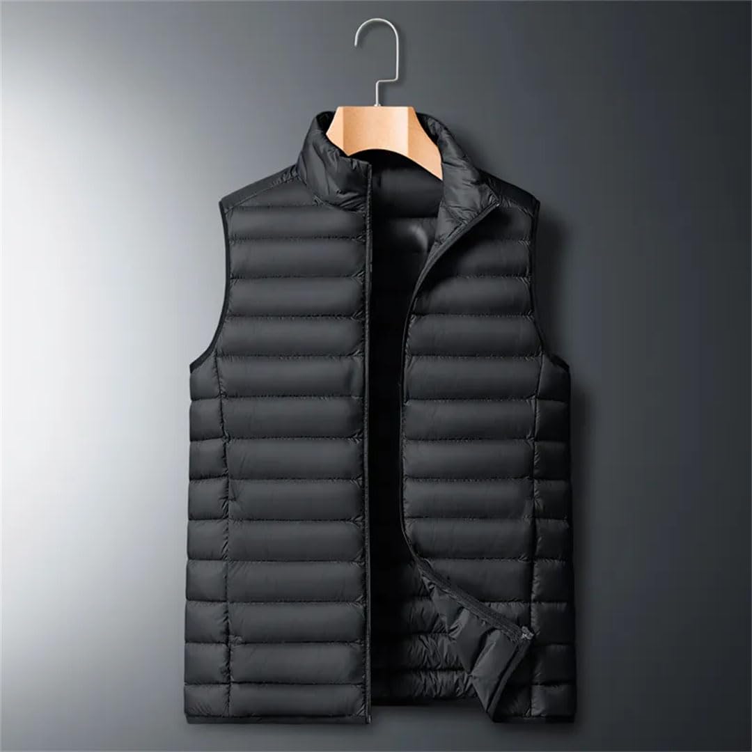 Vogrtcc Chaleco Casual De Plumón Para Hombre De Invierno Chalecos De Plumón Chaqueta Sin Mangas