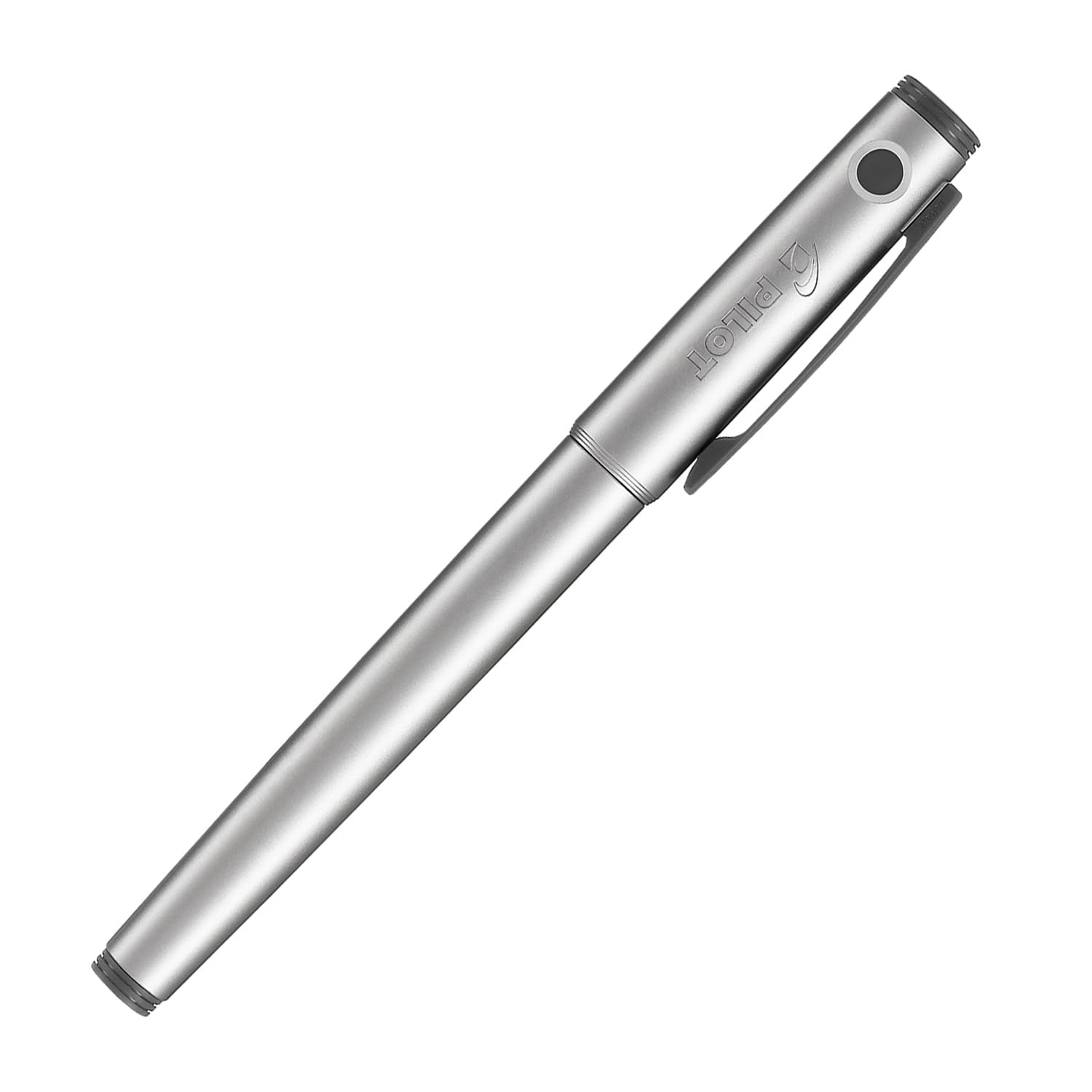 Penna roller Pilot Explorer inchiostro gel nero - fusto argento 006500 - F00050