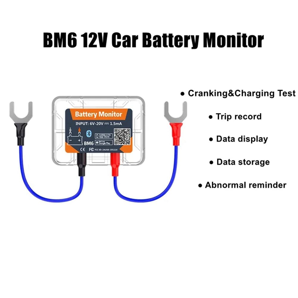 Moniteur de Batterie GPS Tracker BM6 avec Contrôle de L'État de la Batterie de Voiture APP Surveillance Testeur de Batterie