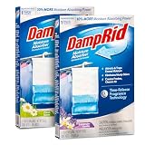 Damp Rid Hanging Bag Moisture Absorbers - 2 Single Packs 15.4oz (Fresh Scent, Lavender Vanilla) - Closet Deodorizer Odor Eliminator, 10% More Moisture Absorbing Power - ILIOS Packaging