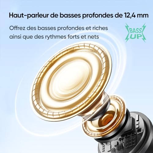 realme Casque Air 6 sans Fil véritable, Pilote Bas Profond 12,4mm, Annulation de la Cible de Bruit Actif 50 DB, Lecture 40 Heures, résistance à l'eau, LHDC 5.0, 6 ENC mic pour Appel, Vert