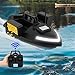 DAJILISHI RC Bait Boat 500M Range Remote Control Fishing Boat, 3 Bait Slot 4.4LBS Loading 12000mAh Battery and Dual Motors with LED Light for Professional Fishing with GPS, 100 Points