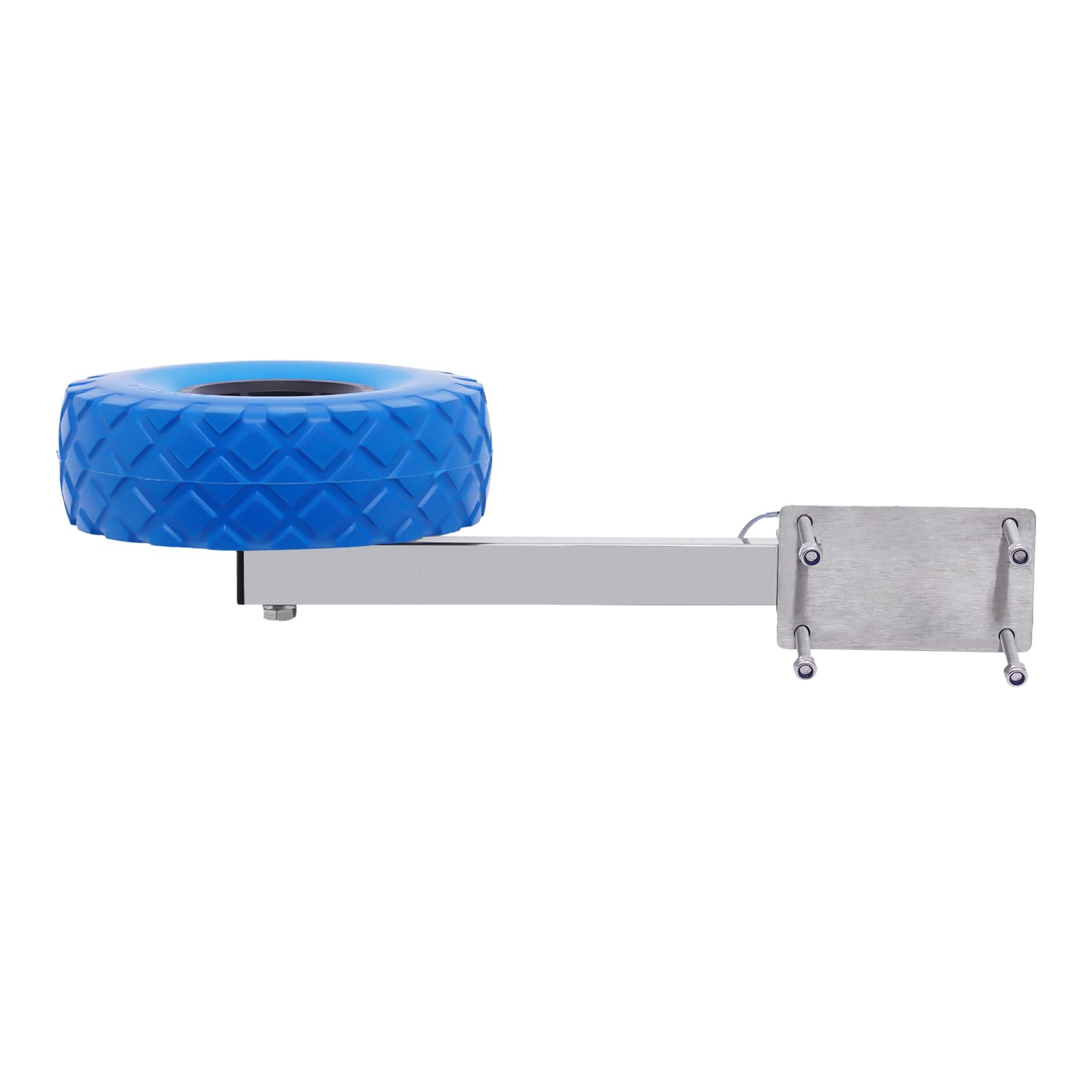 Ruote posteriori per gommone, diametro di 25 cm, fino a 150 kg, in acciaio inox, per il trasporto di gommoni e rimorchi