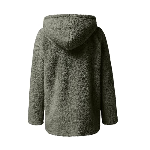 Womens Sherpa Jacket Fuzzy Zip Up Hoodie Oversized Fleece Jackets Fluffy Coat with Pockets Fall Winter Warm Outerwear4