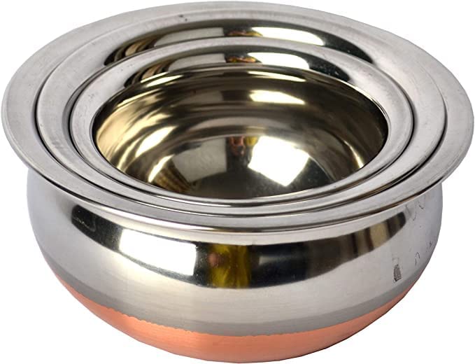 Buy Savage Stainless Steel Copper Bottom Cooking Pot Biryani Handi