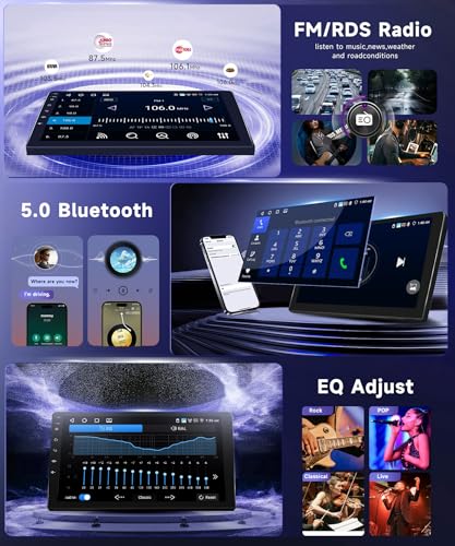 Radio para Auto con Pantalla Táctil 9" Wireless CarPlay Android Auto miniatura 6