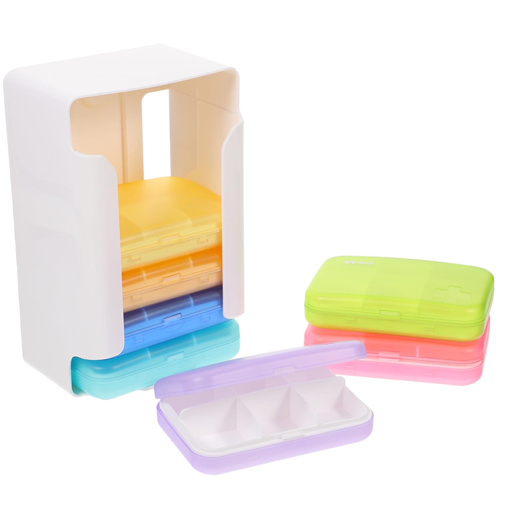 COLLBATH Pilulier De Voyage 7 Jours Étui À Portable Design Mignon Robuste Et Facile À Utiliser