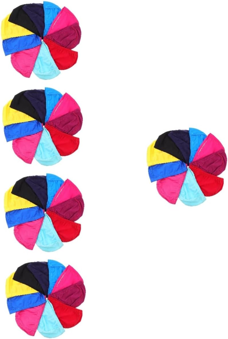 50pcs Elastic Swim Caps for Adults Boys and Girls Breathable and Comfortable Swimming Hats Lightweight Hair Types Sun Flexible Swim Equipment