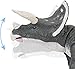 SainSmart Jr. Remote Control Triceratops Dinosaur Robot 14” Long, Electronic Toy with Build-in Speaker and Glowing Eyes, Walking Dino for Kids Age 3 and Up