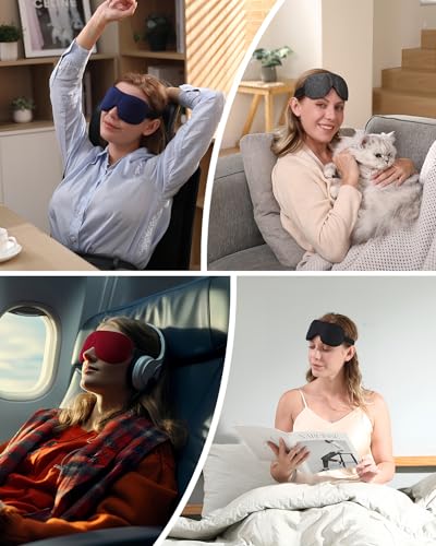 Image of LKY DIGITAL Sleep Mask for Side Sleeper 3 Pack, Blackout 3D Eye Mask for Sleeping, Night Blindfold for Men Women