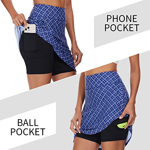 M Moteepi Skirts For Women Knee Length Athletic Golf Tennis Skorts Skirt With Pockets #TOP3