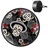 VAPOKF 2 PCS Vent Clips Car Air Freshener with Dia de Los Muertos Day of the Dead Sugar Skulls Prints, Aromatherapy Essential Oil Diffuser #1