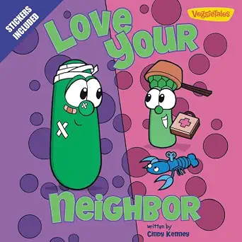 Love Your Neighbor Veggietales Stickers