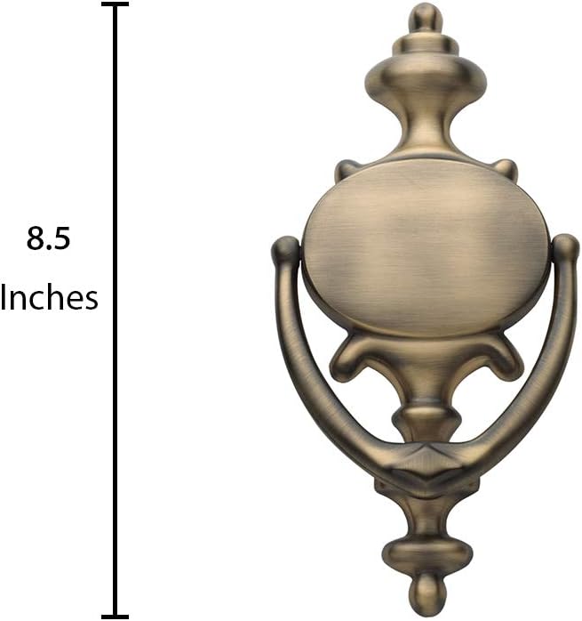 Baldwin Estate 0116.050 Imperial Knocker in Satin Brass, 8.5" x 4.1"