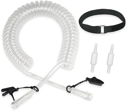 Retractable Oxygen Tubing Reels, DEHP & Latex Free, Transparent (12ft)