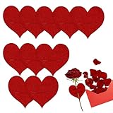 Soporte Organizador Para Cubiertos - 10 Piezas Fundas En Forma De Corazón Para Utensilios De Mesa,Soporte Para Cubiertos De Fieltro | Para Cena De San Valentín Boda Cumpleaños Día De La Madre Compromi